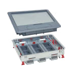 Legrand - Kit boîte de sol cadre + couvercle plastique + supports horizontaux 18 modules