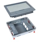 Legrand - Kit boite de sol cadre + couvercle plastique + supports verticaux 12 modules