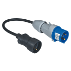 Legrand - Cordon adaptateur pour borne de camping longueur 0,3m - avec étiquette Gencod