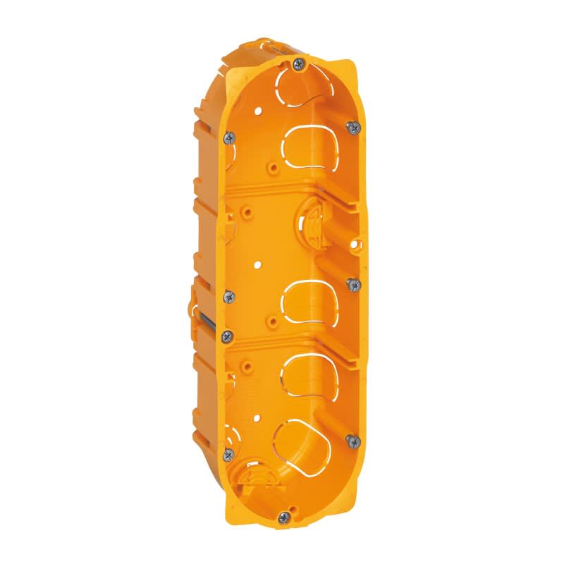 Legrand - Boîte à encastrer Batibox plaque de plâtre - 3 postes profondeur 40mm