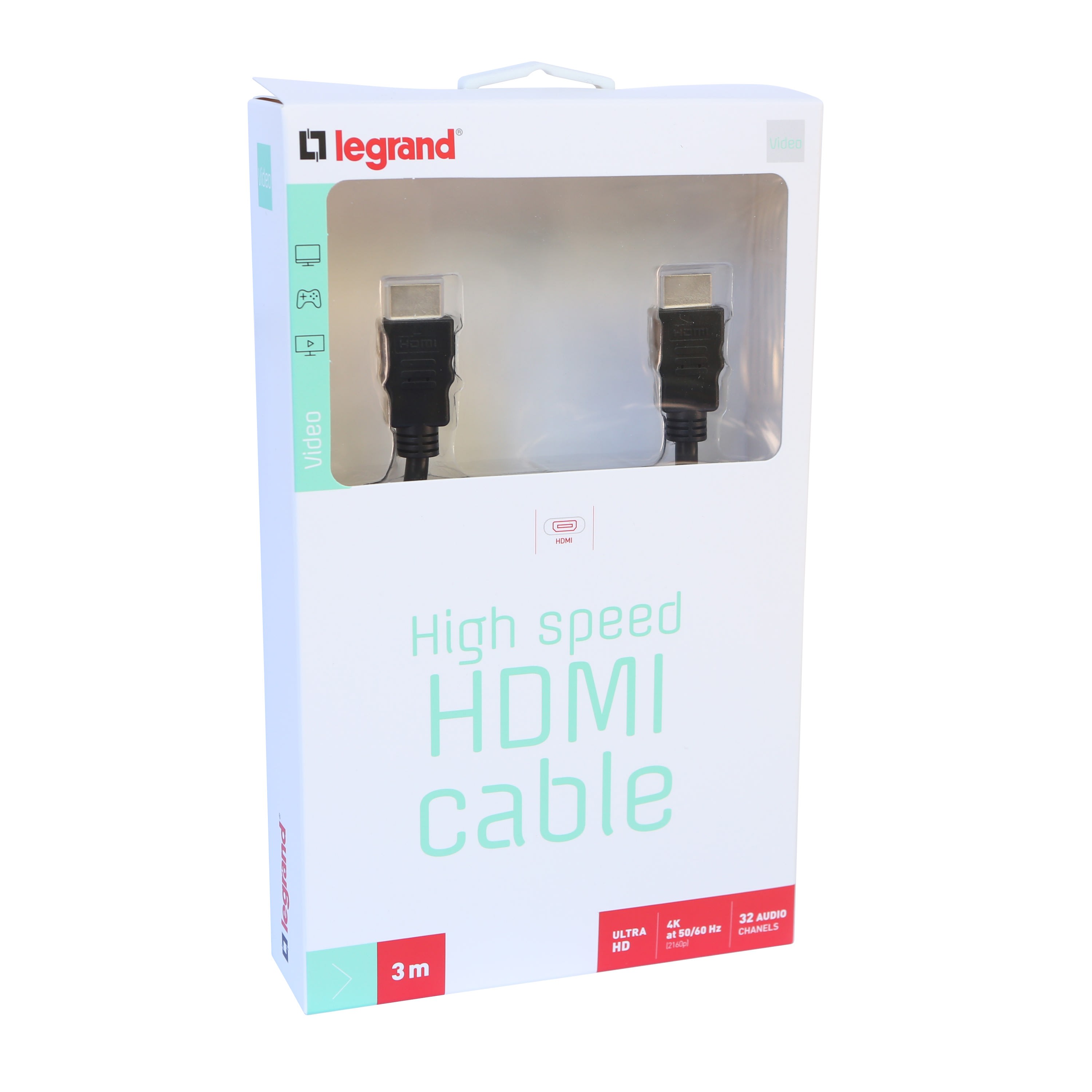 Legrand - Cordon Ethernet HDMI High Speed - Longueur 3m