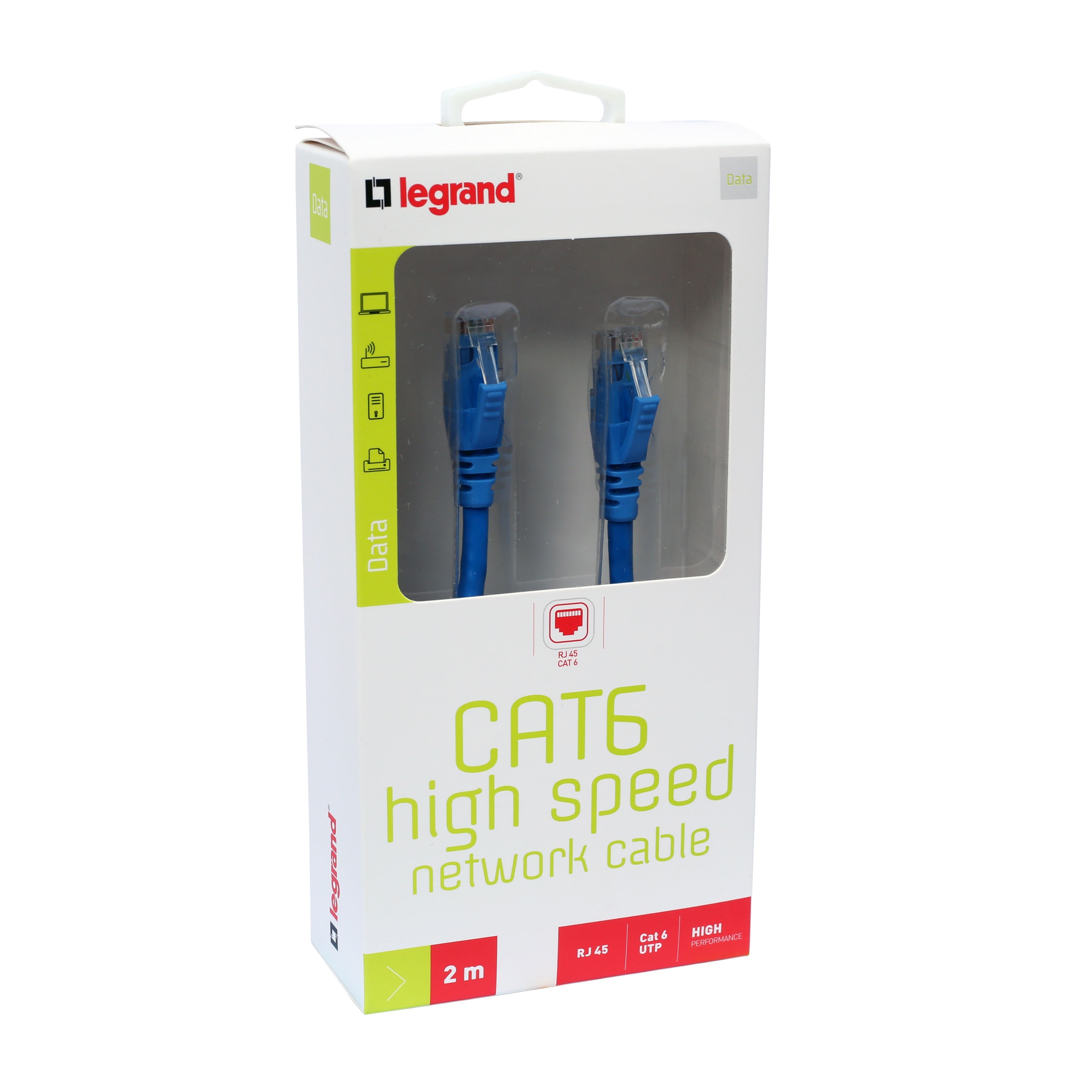 Legrand - Cordon Ethernet Cat.6 U/UTP PVC - Longueur 2m