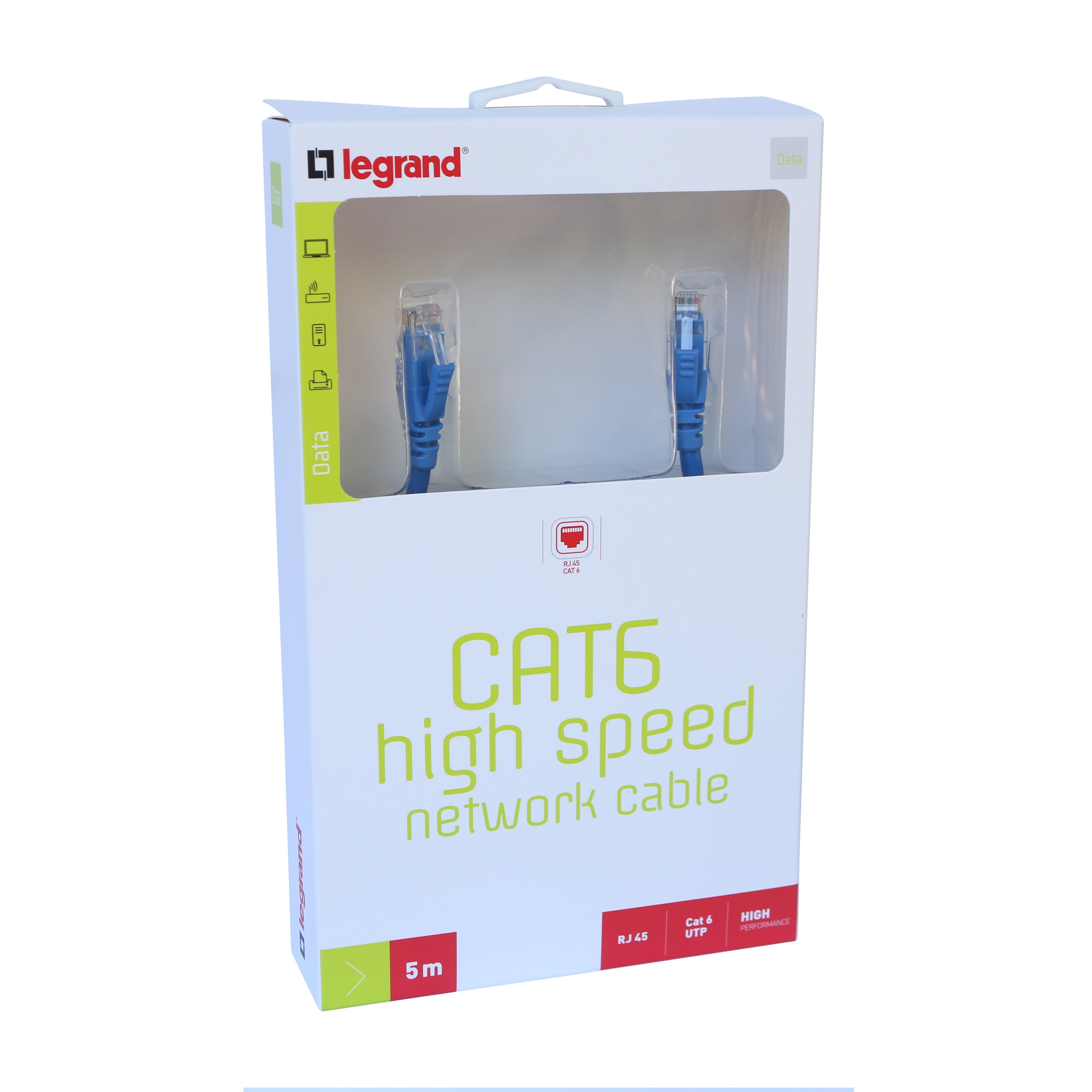 Legrand - Cordon Ethernet Cat.6 U/UTP PVC - Longueur 5m