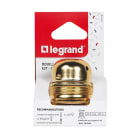 Legrand - Douille culot E27 a chemise filetee metallique -2 bagues +borne de terre 4A 150W
