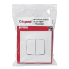Legrand - Interrupteur ou va-et-vient + poussoir Neptune - blanc
