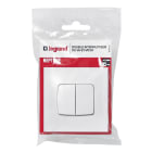 Legrand - Double interrupteur ou va-et-vient Neptune 10A - Blanc