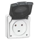 Legrand - Prise étanche 2P+T 20A Plexo complet IP55 saillie - gris