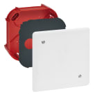 Legrand - Boîte de dérivation pour maçonnerie avec couvercle et vis - 120x120x40mm
