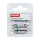 Legrand - Cartouches fusibles pour porte-fusibles - sans témoin - 8,5x31,5mm - 20A