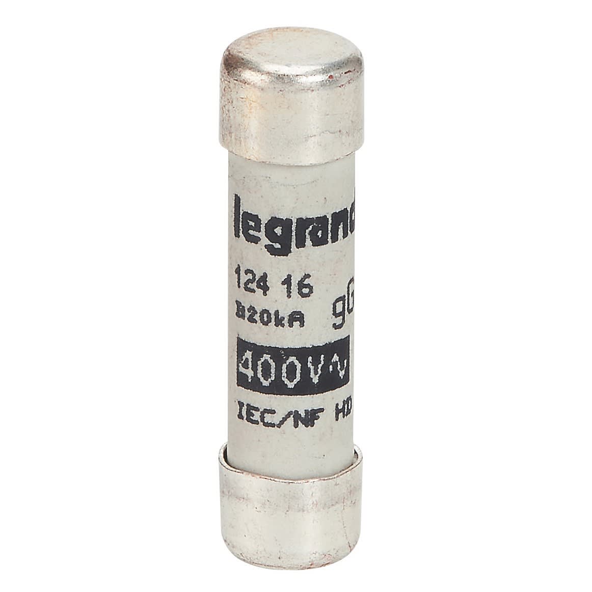 Legrand - Cartouche industrielle cylindrique typegG 8x32mm avec voyant - 16A