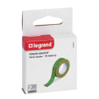 Legrand - Ruban adhésif isolant en PVC dimensions 15x10mm - vert et jaune