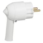 Legrand - Fiche mâle avec terre plastique - extraction facilitée - blister - blanc