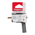 Legrand - Fiche mâle avec terre plastique - extraction facilitée - blister - noir