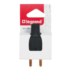 Legrand - Fiche mâle sans terre caoutchouc 16A - blister