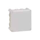 Legrand - Boîte de dérivation carrée - 130x130x74 mm - fermeture par 1/4 de tour - gris