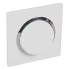 Legrand - Interrupteur ou va-et-vient dooxie 10AX + plaque carrée blanche/chromé + griffes