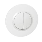 Legrand - Double interrupteur ou va-et-vient dooxie 10AX 250V~ avec plaque ronde blanche