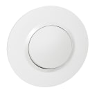 Legrand - Poussoir dooxie 6A 250V~ avec plaque ronde blanche