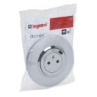 Legrand - Prise de courant Surface avec chargeur USB Type-C dooxie plaque ronde - alu