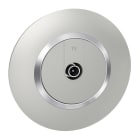 Legrand - Prise TV étoile blindée dooxie avec plaque ronde alu bague effet chrome