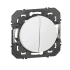 Legrand - Poussoir double dooxie 6A 250V~ finition blanc - sachet