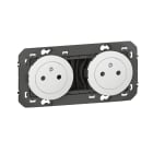 Legrand - Double prise de courant 2P+T Surface dooxie 16A précâblées blanc - sachet