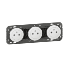 Legrand - Triple prise de courant 2P+T Surface dooxie 16A précâblées blanc - sachet