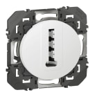 Legrand - Prise téléphone en T dooxie finition blanc - sachet