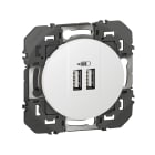 Legrand - Prise double USB dooxie Type-A 3A finition blanc - sachet