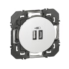 Legrand - Prise double USB dooxie Type-A + Type-C 3A finition blanc - sachet