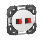 Legrand - Prise haut-parleur double dooxie finition blanc - sachet