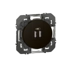 Legrand - Double chargeur USB Type-A dooxie 3A 15W - noir