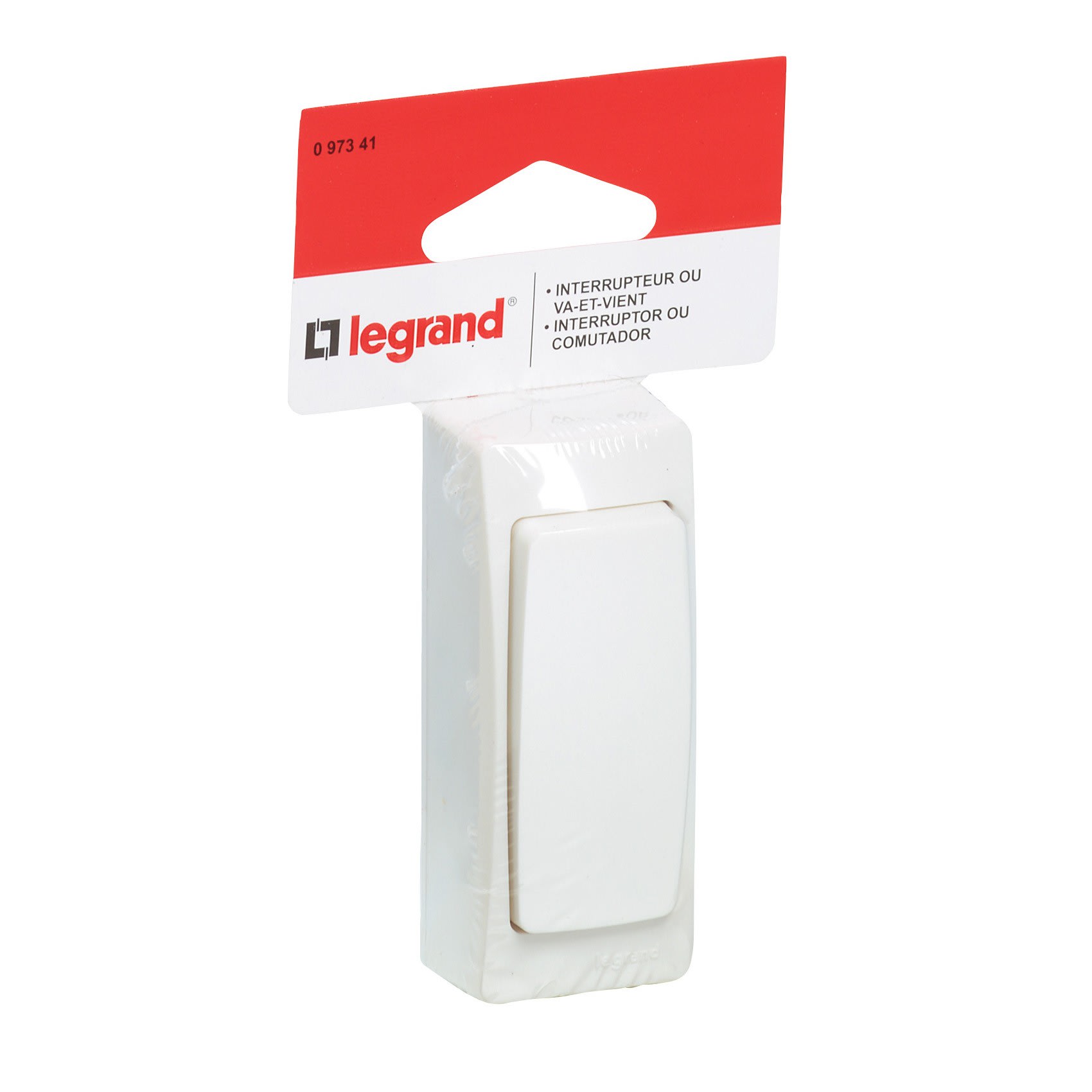 Legrand - Interrupteur va-et-vient appareillage saillie composable - blanc  - Réf: 086101