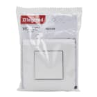 Legrand - Poussoir simple Mosaic 6A blanc complet avec plaque