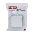 Legrand - Poussoir avec porte-étiquette Mosaic Easy-Led 6A 2 modules - blanc