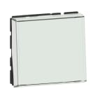 Legrand - Poussoir avec porte-etiquette Mosaic Easy-Led 6A 2 modules - blanc