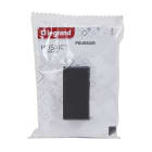 Legrand - Poussoir Mosaic Easy-Led 6A 1 module - noir mat