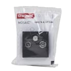 Legrand - Prise TV-R-SAT DAB+ Mosaic 2 modules - noir mat