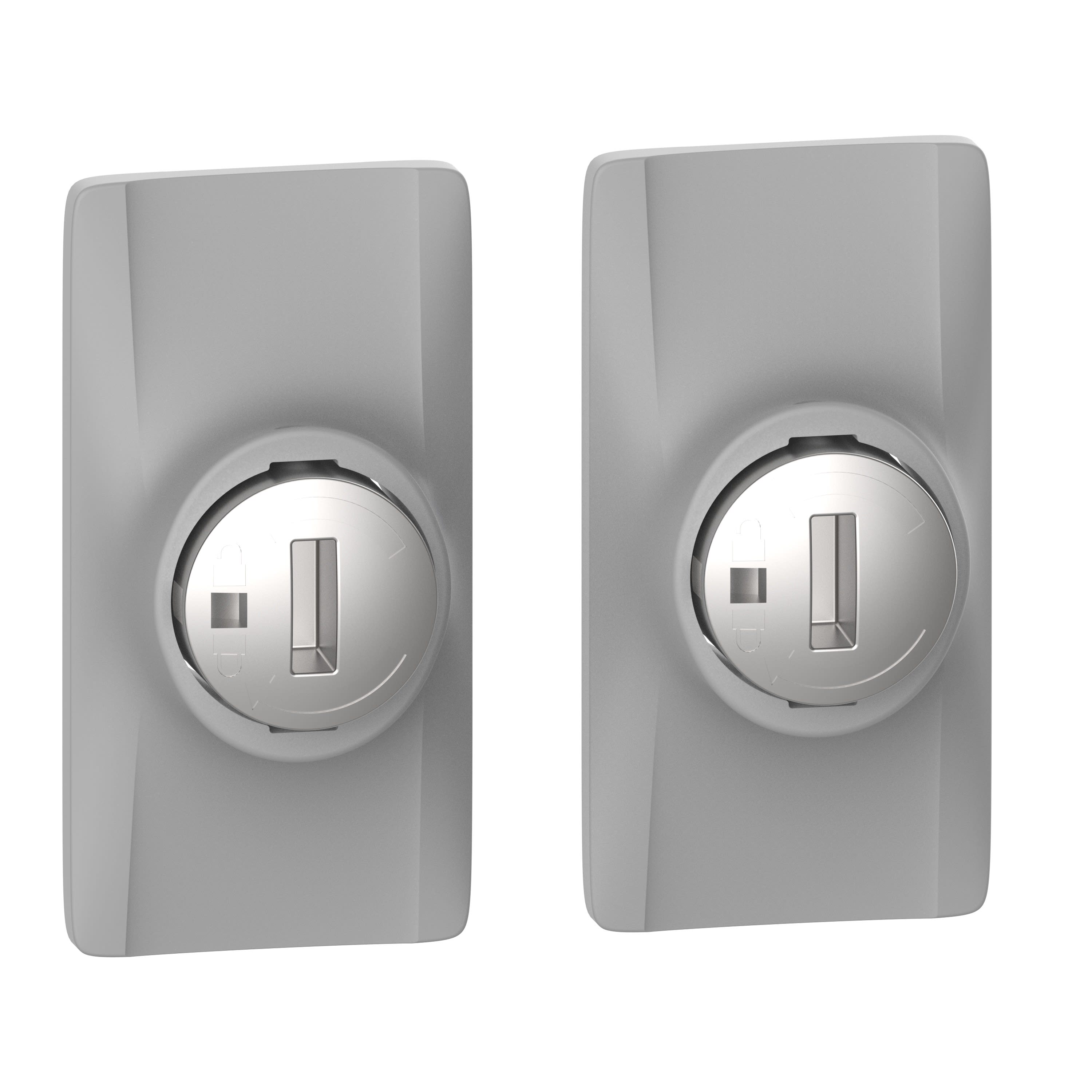 Legrand - Fermetures 1/4 de tour pour plastron métal XL3HP - Kit de 2