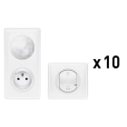 Legrand - Pack de démarrage Céliane with Netatmo pour une installation connectée - blanc