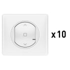 Legrand - Lot de 10 inters connectes pour volet roulant-store Celiane with Netatmo blanc