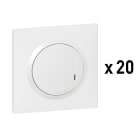 Legrand - Interrupteur connecté dooxie with Netatmo avec option variateur - blanc