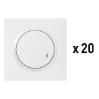 Legrand - Lot de 20 interrupteurs connectés dooxie with Netatmo