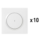Legrand - Lot de 10 interrupteurs (option variateur) connectés dooxie with Netatmo - blanc