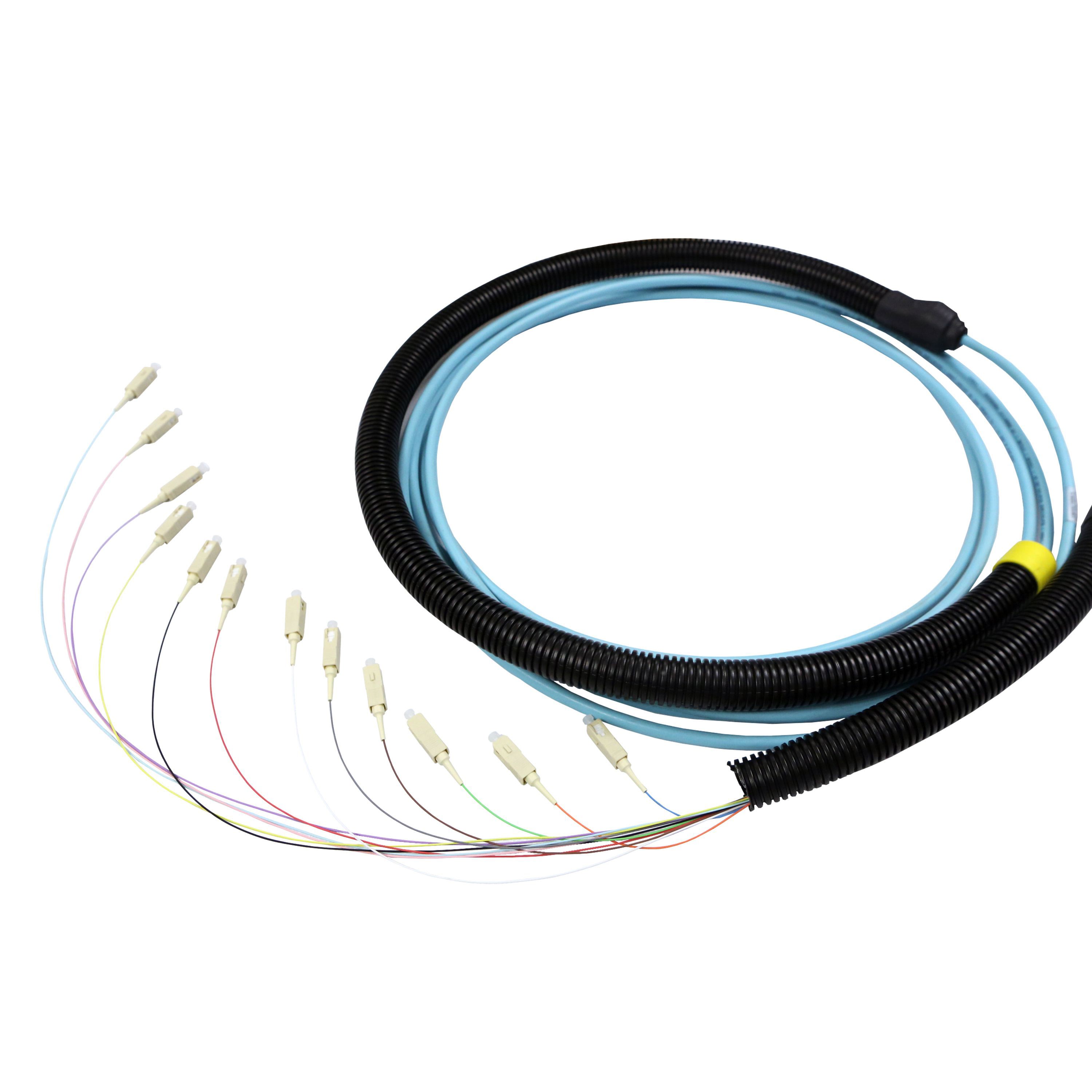 Legrand - Lien préconnectorisé fibre LCS3 OM3 structure serrée 12SC-12SC longueur 140m