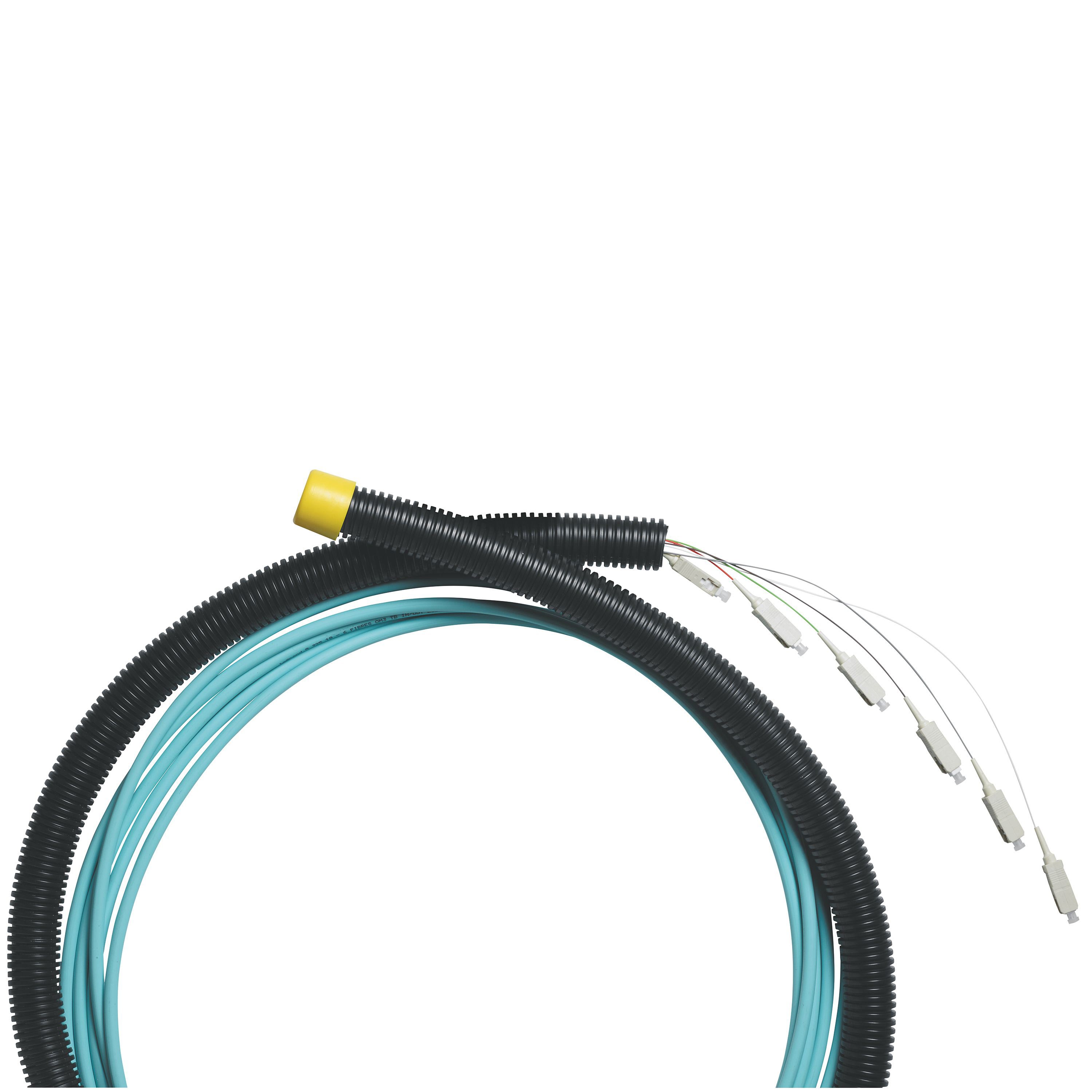 Legrand - Lien préconnectorisé fibre LCS3 OM3 structure serrée 6LC-6LC longueur 120mètres