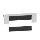 Legrand - Panneau avec balais pour coffret métal 24 modules - XL3 HP 160