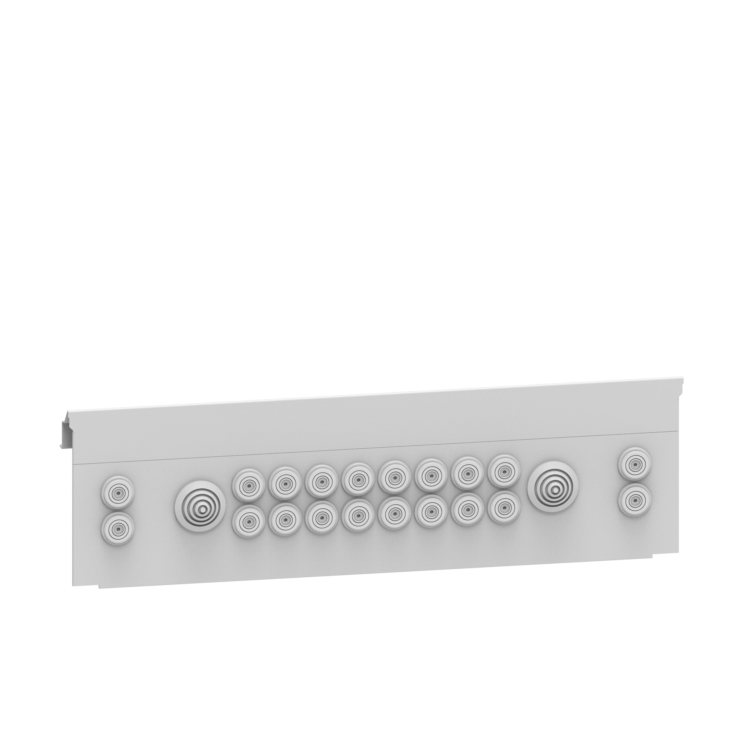 Legrand - Panneau avec embouts pour coffret métal 24 modules - XL3 HP 160