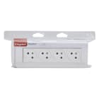 Legrand - 4x2P+T Surface Mosaic Link à 45° précâblée + plaque + cadre saillie - blanc