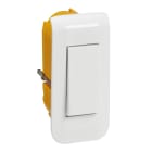 Legrand - Interrupteur ou va-et-vient Mosaic 10A étroit + plaque+ boite à encastrer -blanc